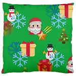 Emoji Christmas Large Cushion Case (One Side)