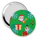 Emoji Christmas 3  Handbag Mirror