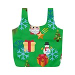 Emoji Christmas Full Print Recycle Bag (M)