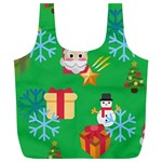 Emoji Christmas Full Print Recycle Bag (XL)