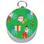 Emoji Christmas Silver Compass