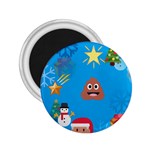 poop Emoji Christmas 2.25  Magnet