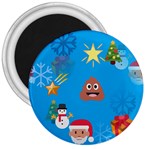 poop Emoji Christmas 3  Magnet