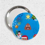 poop Emoji Christmas 2.25  Handbag Mirror