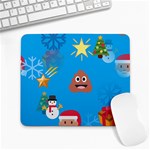 poop Emoji Christmas Large Mousepad