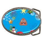 poop Emoji Christmas Belt Buckle