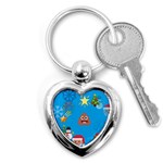 poop Emoji Christmas Key Chain (Heart)