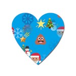 poop Emoji Christmas Magnet (Heart)