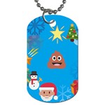 poop Emoji Christmas Dog Tag (One Side)