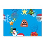 poop Emoji Christmas Sticker A4 (10 pack)