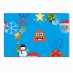 poop Emoji Christmas Postcard 4  x 6 