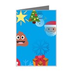 poop Emoji Christmas Mini Greeting Card