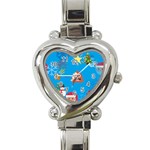 poop Emoji Christmas Heart Italian Charm Watch