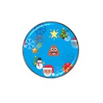 poop Emoji Christmas Hat Clip Ball Marker