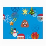 poop Emoji Christmas Small Glasses Cloth