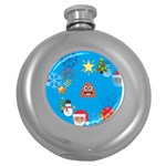 poop Emoji Christmas Hip Flask (5 oz)