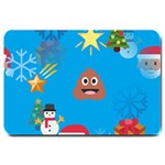 poop Emoji Christmas Large Doormat