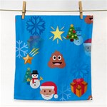 poop Emoji Christmas Face Towel