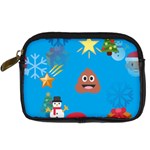 poop Emoji Christmas Digital Camera Leather Case