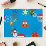 poop Emoji Christmas Cosmetic Bag (XL)