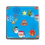 poop Emoji Christmas Memory Card Reader (Square)