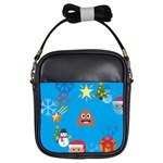 poop Emoji Christmas Girls Sling Bag