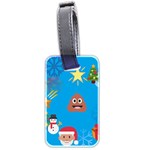 poop Emoji Christmas Luggage Tag (two sides)