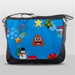 poop Emoji Christmas Messenger Bag