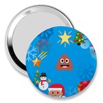 poop Emoji Christmas 3  Handbag Mirror