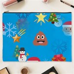 poop Emoji Christmas Cosmetic Bag (XXXL)