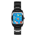 poop Emoji Christmas Stainless Steel Barrel Watch