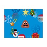 poop Emoji Christmas 6  x 8  Desktop Photo Plaque 