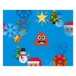 poop Emoji Christmas 8  x 10  Desktop Photo Plaque