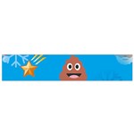 poop Emoji Christmas Flano Scarf (Small)