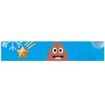 poop Emoji Christmas Flano Scarf (Large)