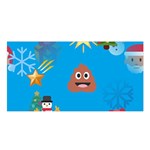 poop Emoji Christmas Satin Shawl