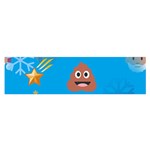 poop Emoji Christmas Satin Scarf (Oblong)