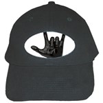 Devil Horns hand Black Cap