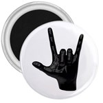 Devil Horns hand 3  Magnet