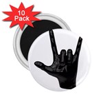 Devil Horns hand 2.25  Magnet (10 pack)