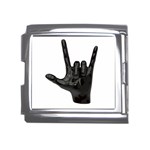 Devil Horns hand Mega Link Italian Charm (18mm)