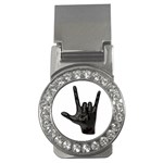 Devil Horns hand Money Clip (CZ)