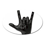 Devil Horns hand Magnet (Oval)