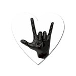 Devil Horns hand Magnet (Heart)