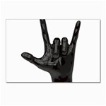 Devil Horns hand Postcard 4 x 6  (Pkg of 10)