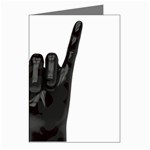 Devil Horns hand Greeting Cards (Pkg of 8)