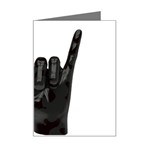 Devil Horns hand Mini Greeting Card