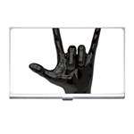 Devil Horns hand Business Card Holder