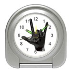 Devil Horns hand Travel Alarm Clock