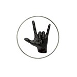 Devil Horns hand Hat Clip Ball Marker (4 pack)